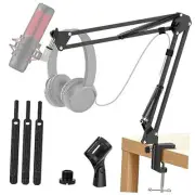 Microphone Stand, Adjustable Microphone Desk Stand for HyperX Mic Boom Arm