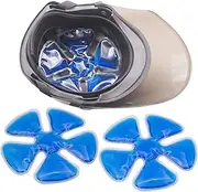 Head Ice Pack, Ice Pack Headache Cool Down Cold Pack Soothing Fever Migraine Gel Ice Pack for Catcher Helmets, Riding Helmet Ice Pack, Keep Cool (Teal New)