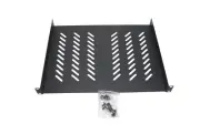 1U 19" Universal Rack Tray Mount 14in (350mm) Depth No Lip Vented Server Shelf