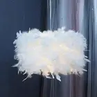 Feather Lamp Shade Decorative for Ceiling Light for Living Room Home Bedroom
