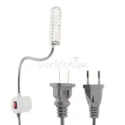 LED Sewing Machine Light Working Gooseneck 6000K Lamp 30 LED for Sewing Machine