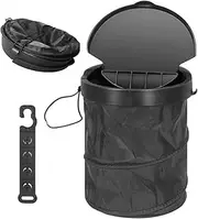 Car Trash Can, Hanging Car Garbage Container, Portable Garbage Bin, Collapsible Pop-up Water Proof Bag, Waste Basket Bin, Rubbish Bin