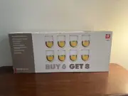 New ZWILLING Henckel Sorrento 8-pc Double-Wall White Wine Stemless Glass Set