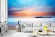 Beach Sunset Removable Wall Mural