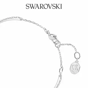 SWAROVSKI 施華洛世奇 Hyperbola 手鐲 Infinity 白色 鍍白金色