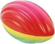 Xatteua Toddler Football, Soft Emulation Ball for School, Lightweight Grip Ball with Colorful Design for Indoor Practice Team Play Beach Party and Backyard Fun