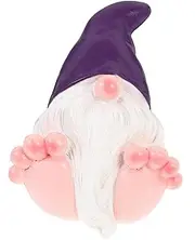 RORPOIR Garden Gnomes Outdoor Gnome Statue Resin Large Feet Gnome Ornament for Yard Decor