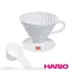 【圖騰咖啡】Hario V60 白色 陶瓷圓錐濾杯(1~2杯用) VDC01W 可加購Hario VCF01圓錐型濾紙100入