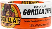 Gorilla Heavy Duty 9.1m Extra Long Double Adhesive Duct Tape - 48mm Wide White Gorilla Tape Heavy Duty All Weather Strong Tape - Moisture Resistant - Pack of 1