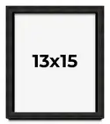 13x15 Shadow Box Black Rustic Barnwood Display Frame | 1.125 Inch Deep | 0.875