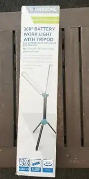 Workzone 360 battery work light with tripod