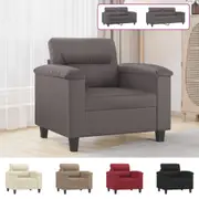 Sofa Upholstered Lounge Sofa Couch for Living Room Black Faux Leather vidaXL