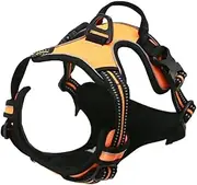Waillynice Dog Collars Harness Big Vests Leash Pet Shop Everything for Dogs Leather Puppy Accessories Medium Small Set (Yellow,M)
