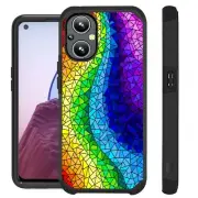 FUSION Case For OnePlus Nord N20 5G Hybrid Phone Cover RAINBOW GLASS