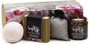 Hemlock Park Artisanal Spa Collection | Apothecary Candle, Shea Butter Soap, Bath Bomb, Mineral Salt Bath Soak | Handcrafted with Organic Ingredients (Sea Salt Orchid)