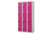 12-Door Locker for Office Gym Shed School Home Storage - Standard Lock with 2 Keys