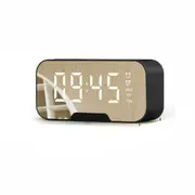 LED Display Mirror Digital Alarm Clock Wireless Bluetooth Speaker Home D�cor