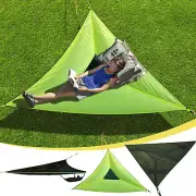 Revolutionary Giant Aerial Camping Hammock Multi Person Triangle Travel Swing