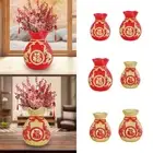 Feng Shui Money Bag Statue Flowerpot Flower Vase Collection Desktop Ornament