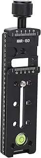 150mm Camera Rail Nodal Slide, Camera Bracket Mount with Double Sided Clamp, Quick Release Plate Clamp with 1/4in Screw Hole Built in Bubble Level Compatible for Arca