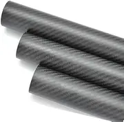 1pcs 19mm OD x 17mm ID x 1000MM 3k Matte Black Carbon Fiber Tube