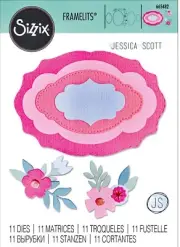 Sizzix Framelits Layered Labels 11pc #665482 Retail $19.99 by J. Scott-GORGEOUS