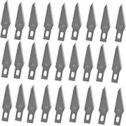 LinaLife 100PCS wholesale Hobby Blade #11 #11B obtuse angle Replacement Stainless Steel Hobby Blade Carbon Steel Craft Knife Blades Hobby Knife Cutting Tools for Art Cutting, Sculpture, Scrapbooks