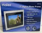 HAIER 7" DIGITAL PHOTO FRAME PF7 10 SD/MMC/MS/XD CARD READER Remote 8MB Memory