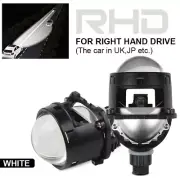 RHD Mini Headlight 2.5 inch Bi LED Projector Lens 120W Retrofit H4 H7 9005 9006