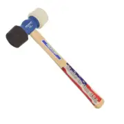 Vaughan Rubber Mallet Hammer Non Marring 14" Hickory Handle Striking Tool 24 oz