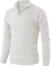 [OHOO] Mens Slim Fit Light Weight V-Neck Pullover Sweater
