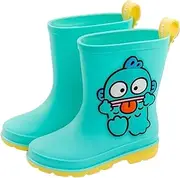 [Many Rainbows] Hangyodon Rain Boots for Boys Girls Kids Children PVC, Blue, Medium Little Kid