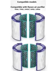 2PK Air Purifier HEPA Filter for Dyson TP04 HP04 DP04 HP05 TP05 Part # 969048-01