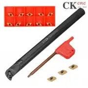 S12M-SDUCR07 CNC Lathe Turning Tool Holder +10Pcs Steel DCMT0704 Lathe Inserts