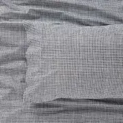 Harper Home Organic Cotton printed Sheet set Check- Midnight