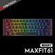 【FANTECH】MAXFIT61 60%RGB可換軸機械式鍵盤(黑色)