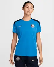 Chelsea F.C. Strike Women's Nike Dri-FIT Football Short-Sleeve Knit Top