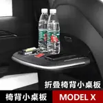 【現貨速發】適用於23款特斯拉 MODEL X 車用座椅靠背小桌板摺疊收納餐桌改裝配件