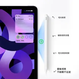 【ANTIAN】Apple pencil磁吸電容筆 ipad觸控筆 手機平板繪畫手寫筆 蘋果/安卓通用
