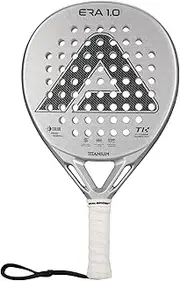 AMASPORT 2025 Era-1.0 Titanium Padel Racket - 1ST Titanium Tech Paleta Padel, Diamond Shape for Explosive Power, Anti-Vibration System, Aerodynamic Precision, and Adaptive Rebound