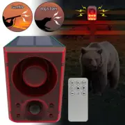 Solar Motion Sensor Alarm w/ Remote 130Db Sound Light Alarm Siren Sound Alarm AU