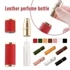 Leather Refillable Perfume Spray Atomizer Bottle Perfume Container 5ml Travel