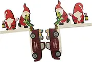 MOLUCKFU 2pcs Christmas Door Frame Decoration Christmas Home Decor Xmas Door Frame Decor Christmas Gnome Door Decor Xmas Door Crafts Holiday Door Decoration Christmas Ornament Wood