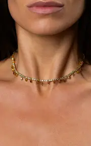 [KHEPRI] 18K and 22K Yellow Gold Diamond 2-in-1 Bracelet and Necklace