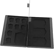 Ziodpwp Portable Memory Card Case - Anti-Static, Carrying Storage Box with Slots for 4 SD Cards and 8 TF Cards Memory Cards