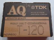Brand New DeadStock Case of 10 TDK VHS AQ Video Cassette Tapes T-120