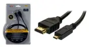 QFX HD-1: HDMI Connector High Speed with Ethernet, Gold Plated 6 ft. - Black