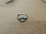 Authentic Pandora #197736CZ-58 Princess Wish Ring with CZ Size 8.5