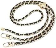 [Naisfei] Replacement Crossbody Chain Strap, 120cm Long Replacement for Shoulder Crossbody Bag Handbag Straps, Crossbody Bag, Shoulder Bag Decoration, Bag Accessories with Gold Ball