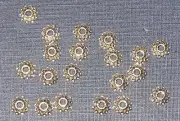 Bead Caps Silver Bead Caps Jewelry Making Findings Lot of 20 Bead Caps